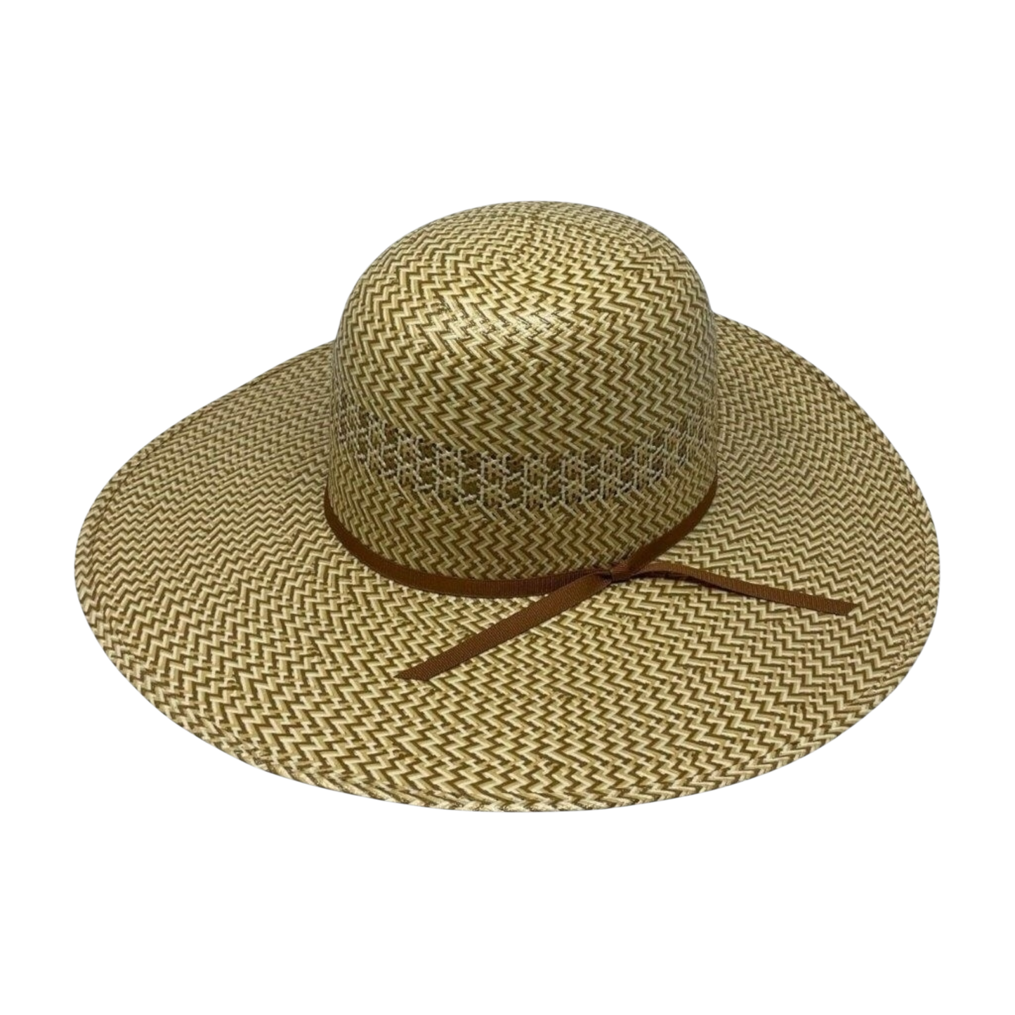 ATWOOD WHISKEY RIVER OPEN CROWN SHANTUNG STRAW