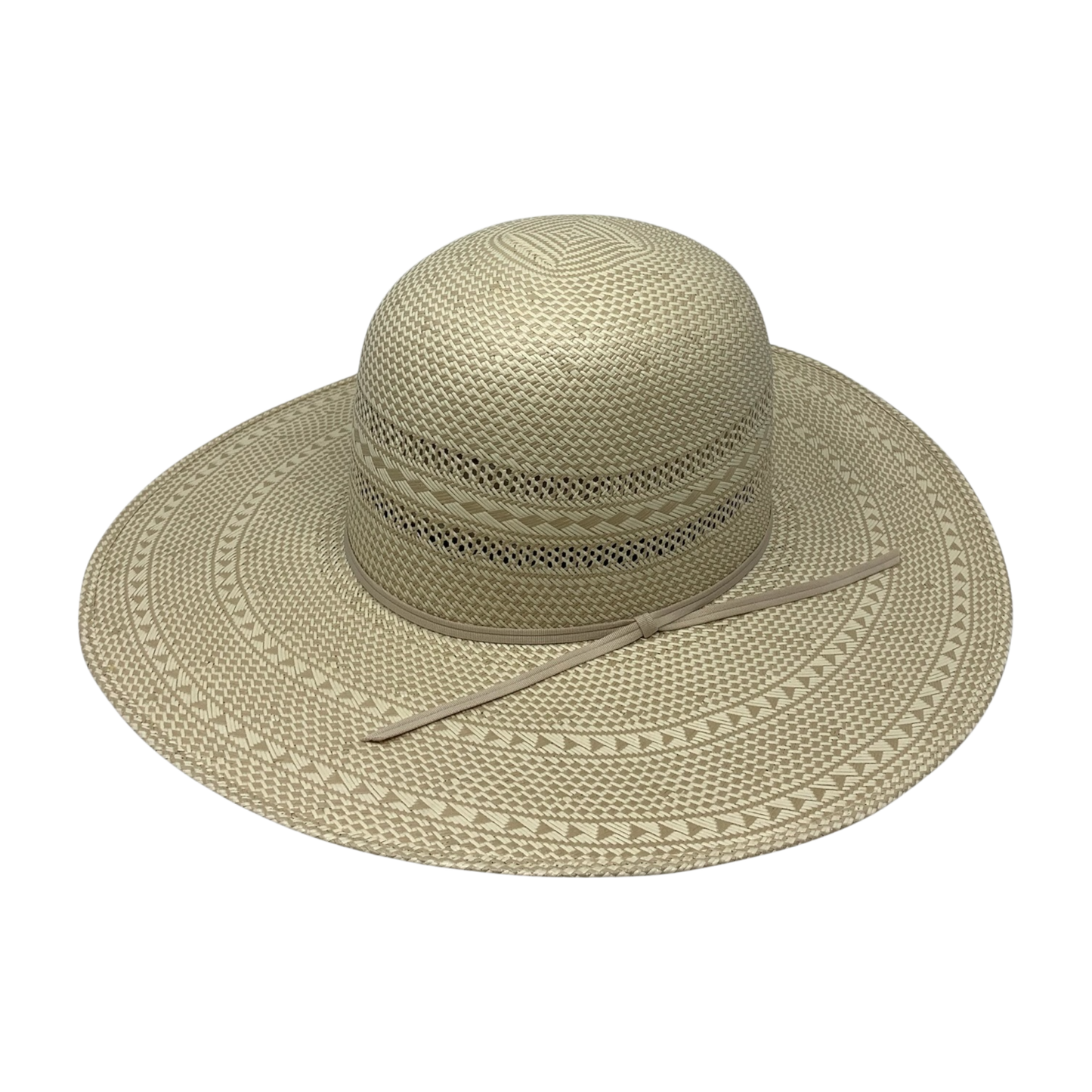 ATWOOD LUBBOCK OPEN CROWN SHANTUNG STRAW HAT