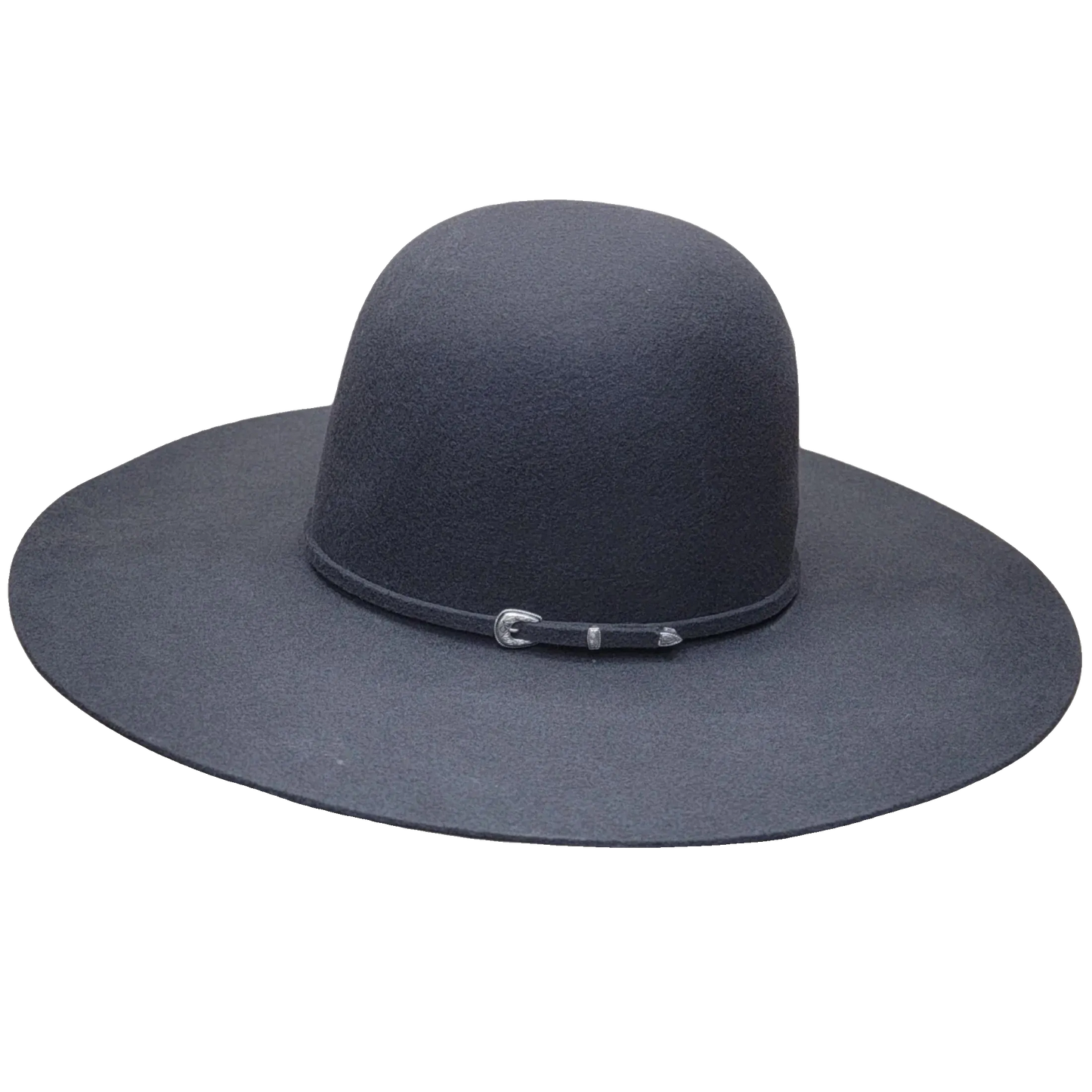 Rodeo King 3X  Open Crown  4 1/2" Brim Charcoal