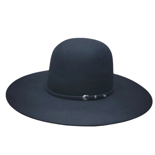 Rodeo King 3X  Open Crown  4 1/2" Brim Charcoal