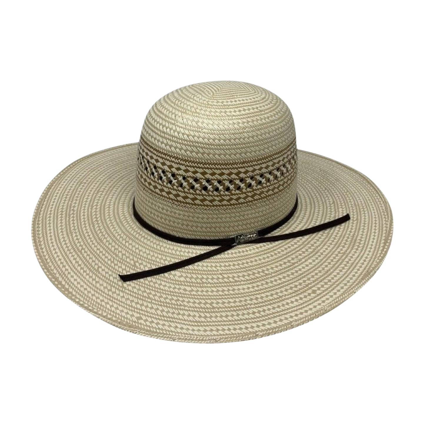 ATWOOD DALHART OPEN CROWN SHANTUNG STRAW HAT