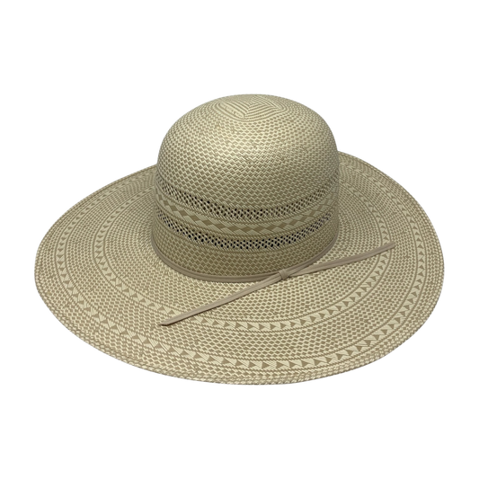 ATWOOD LUBBOCK OPEN CROWN SHANTUNG STRAW HAT